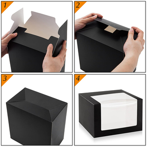 Caja de Cartón Personalizada con Logotipo para Sombreros de Vaquero, Gorras de Béisbol, con Ventana Transparente de PVC, Tendencia en Empaque - Product Image 6