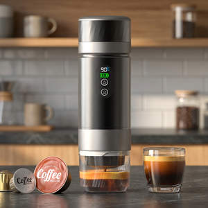 Fabricante OEM/ODM, Cafetera Espresso Portátil 3 en 1, Cafetera de 20 Bares, Cafetera Portátil de Calentamiento Rápido para Exteriores - Product Image 1