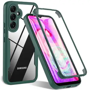 360 tam vücut Samsung kılıfı Galaxy A14 A54 A34 5G A05 A15 A25 S23 FE A24 A04S A53 A13 A23 A33 A32 A51 A72 A71 kapak koruyucu