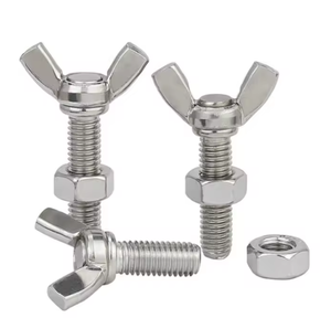 مسمار تثبيت لولبي من الفولاذ المقاوم للصدأ din4.8 برغي فراشة 6 #8 أحجام مسمار تثبيت براغي مع طقم صامولة الجناح - Product Image 4