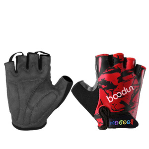 Boodun – gants de cyclisme pour enfants, demi-doigts, absorbant les chocs, pour vélo d'équilibre, pour une utilisation en plein air en été - Product Image 1