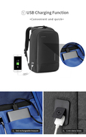 Sac à dos géométrique USB étanche pour l'extérieur, design décontracté, léger, grande capacité pour hommes - Collection 2026