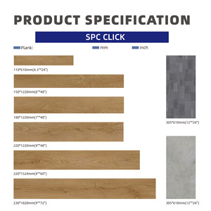 4 Mm 8 Mm Thân Thiện Với Môi Sàn Vinyl Không Thấm Nước Và Chống Cháy Nhấp Chuột SPC Hạt Gỗ Bấm Khóa Vinyl Tấm Ván - Product Image 5
