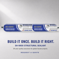Scellant structurel en silicone résistant aux fissures, à expansion thermique, pour joints de bâtiment de classe 35