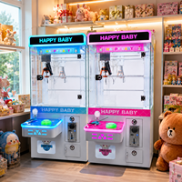 Machine à griffes attrayante pour enfants, style Happy Baby, coque couleur personnalisée, à monnayeur, pour attraper les poupées, pour location de carnaval