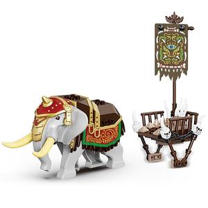 Blocs de construction Decool, série Trois Royaumes <span class=keywords><strong>Xiaoxiao</strong></span>, modèle d'éléphant de guerre Nanman, petites pièces assemblées, jouets de construction - Product Image 5