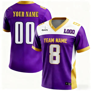 ชุดกีฬาอเมริกันฟุตบอลแบบเรโทรสั่งทำพิเศษ ปี 2025 เสื้อแขนสั้น ชุดยูนิฟอร์มพิมพ์ลายชื่อและหมายเลข ปักลายตามแบบที่กำหนดเอง - Product Image 1