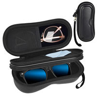 Étui à lunettes double portable et étanche sur mesure, vente en gros d'usine, pour deux paires, organisateur de voyage