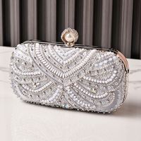 Tas Clutch Bordir Manik Mewah Diskon untuk Tas Pesta Pernikahan, Tas Pengantin, Tas Prom, dan Tas Pesta Baru
