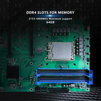 Motherboard HISWISER ATX H770 Intel LGA1700 Baru Mendukung CPU Generasi ke-12/13/14 DDR4 Maks 128GB SATA M.2 WIFI NVME 2*LAN 2.5Gbps