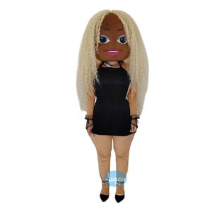 Costume <span class=keywords><strong>de</strong></span> mascotte <span class=keywords><strong>de</strong></span> danseuse sexy, femme super modèle, strip-teaseuse, danse flamboyante d'Africana - Product Image 3