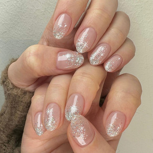 Ensemble de <span class=keywords><strong>faux</strong></span> <span class=keywords><strong>ongles</strong></span> à presser imprimé léopard patchwork pour l'<span class=keywords><strong>automne</strong></span> et l'hiver, <span class=keywords><strong>couleur</strong></span> unie au dos, style Maillard, 24 pièces - Product Image 5