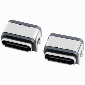 <span class=keywords><strong>Connecteur</strong></span> femelle étanche Type-C Type de carte encastrée à 6 broches Port de charge <span class=keywords><strong>USB</strong></span> Montage SMT - Product Image 1