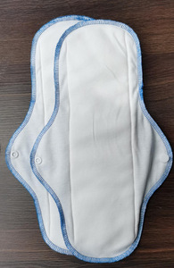 Cuscinetti mestruali riutilizzabili in puro cotone 6 pezzi/set leggeri e pesanti a flusso <span class=keywords><strong>economico</strong></span> per donne - Product Image 5