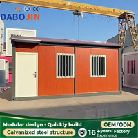 Casa Contenedor de Acero Impermeable de Rápida Instalación, Vivienda Prefabricada Portátil para Ayuda en Desastres y Uso como Edificio de Oficinas