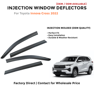 Déflecteurs de fenêtre latérale pare-pluie pour Toyota Cruiser 2019-2020 accessoires auto - Product Image 2