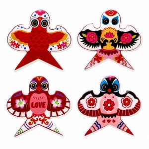 Cabochons et breloques en résine à dos plat, motif hameçon chinois traditionnel, pour la décoration de coques de téléphone et les loisirs créatifs (vente en gros) - Product Image 1