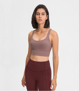 Nuevo diseño de alto impacto de nylon entrenamiento gimnasio activewear tops sujetador podría conjunto de matemáticas - Product Image 4