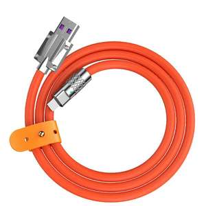 Vente en gros de câble de chargement USBA USB C micro USBL souple en silicone personnalisé pour iPhone Samsung Huawei - Product Image 2