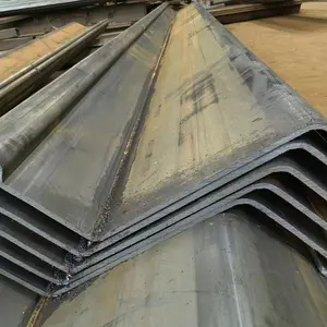 Customization Steel Sheet Piles Z Type Type 3 Type 2 6m 9m 12m Length Hot Rolled Steel Sheet Piles For Cofferdam Engineering