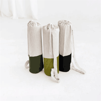 Tapis et sac de yoga de voyage en lin naturel biologique personnalisé, coton chanvre, écologique, antidérapant et durable, en jute à vendre