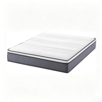 Matelas hybride à ressorts ensachés avec surmatelas, matelas en mousse respirant en tissu tricoté pour chambre à coucher, maison, hôtel, vente en gros