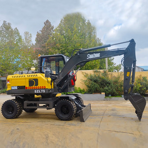 Excavadora de ruedas de China con buenas condiciones, precio razonable, excavadora de ruedas Shanzhong SZL75 a la venta - Product Image 4
