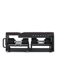 Banc de musculation Snode 4-en-1, robuste et sûr, pliable, design réglable, rangement intégré pour haltères, idéal pour les petites salles de sport à domicile
