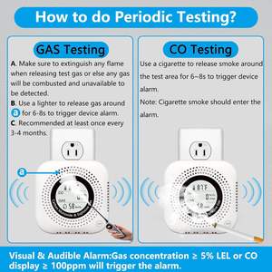 Detector de Gas Inalámbrico Inteligente con Alertas Remotas por Aplicación, Monitor 4 en 1 de CO, Temperatura y Humedad para Hogar, Cocina y Autocaravana - Product Image 5