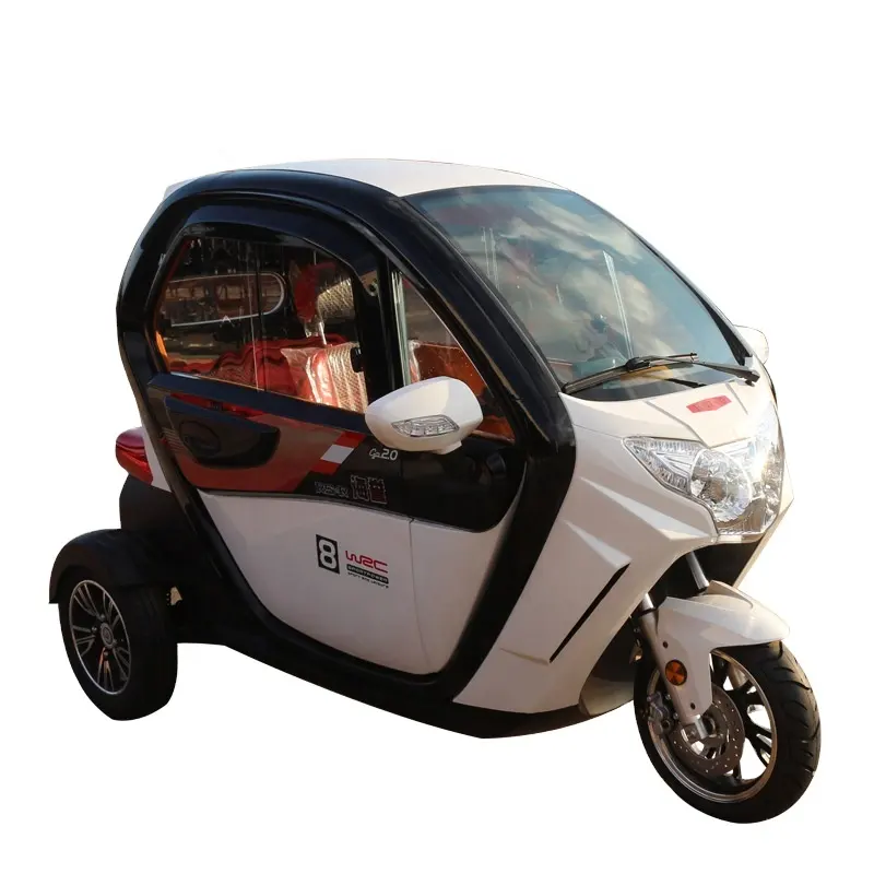 Triciclo eléctrico de 3 ruedas para adulto, para pasajeros, Tuk