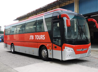 Nouvel inventaire de bus, autocar Daewoo de 49 places en stock, transport de passagers, année 2023, état neuf, moteur Yuchai 310 CV, conduite à gauche
