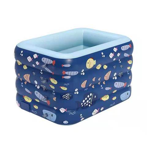 Customized Thickened 4-Ring Indoor Inflatable Baby Bath Swimming Pool Durable PVC Waterproof Children's Pool for Family Use