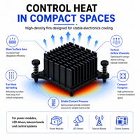 Fabricant professionnel de composants de dissipateur thermique à ailettes de refroidissement haute performance en aluminium 6063 T5 usiné CNC de haute qualité