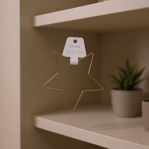 Anello Metallico Ilan Star 25cm, Accessorio Decorativo di Moda - Product Image 2