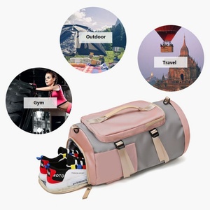Large Capacity Waterproof Gym Duffel <b>Bag</b> <b>for</b> Men <b>Women</b> Custom Logo Overnight <b>Weekender</b> Luggage Water-Resistant Polyester Lining - Product Image 4