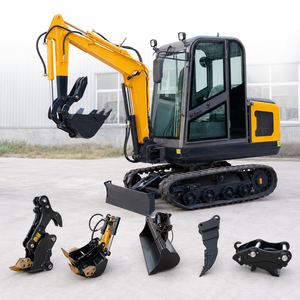 Mini Excavadora con Cabina de 2 Toneladas, Excavadora Compacta sobre Orugas, Pequeña Excavadora para Construcción Agrícola, Precio de Fábrica, Suministro del Distribuidor - Product Image 1