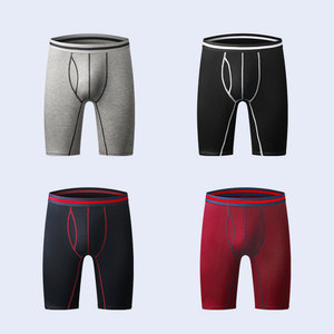 Plus Size <strong>Men's</strong> Breathable Knitted Boxer <strong>Briefs</strong> Underwear Spandex Cotton - Product Image 3