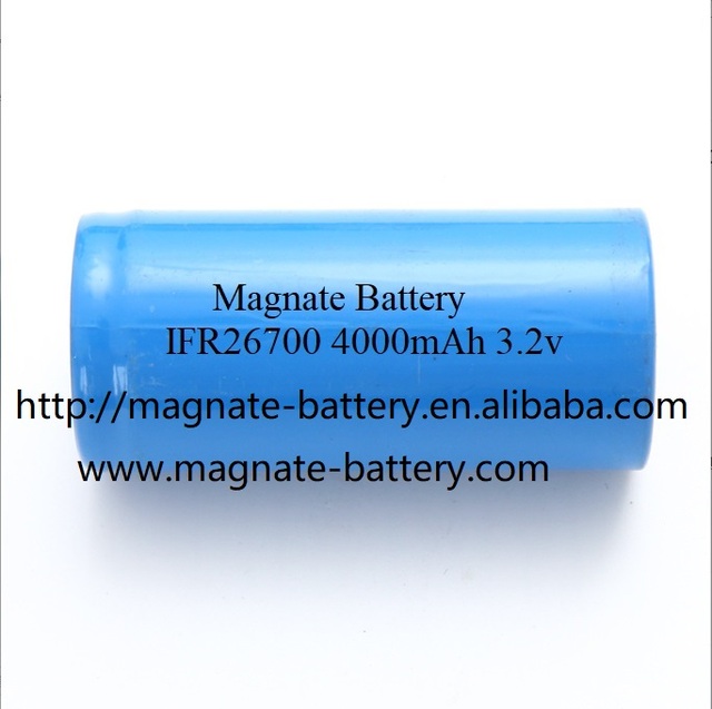 Factory Price 26700 4Ah LFP Electric Scooter Solar Battery Prismatic LiFePO4 IFR 26700 3.2V 4000mAh High Discharge