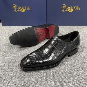 Zapatos de Hombre de Piel de Cocodrilo Genuina, Estilo Slip-On, para Fiestas, Zapatos de Vestir para Hombre, Zapatos de Diseñador Hechos a Mano de Lujo - Product Image 6