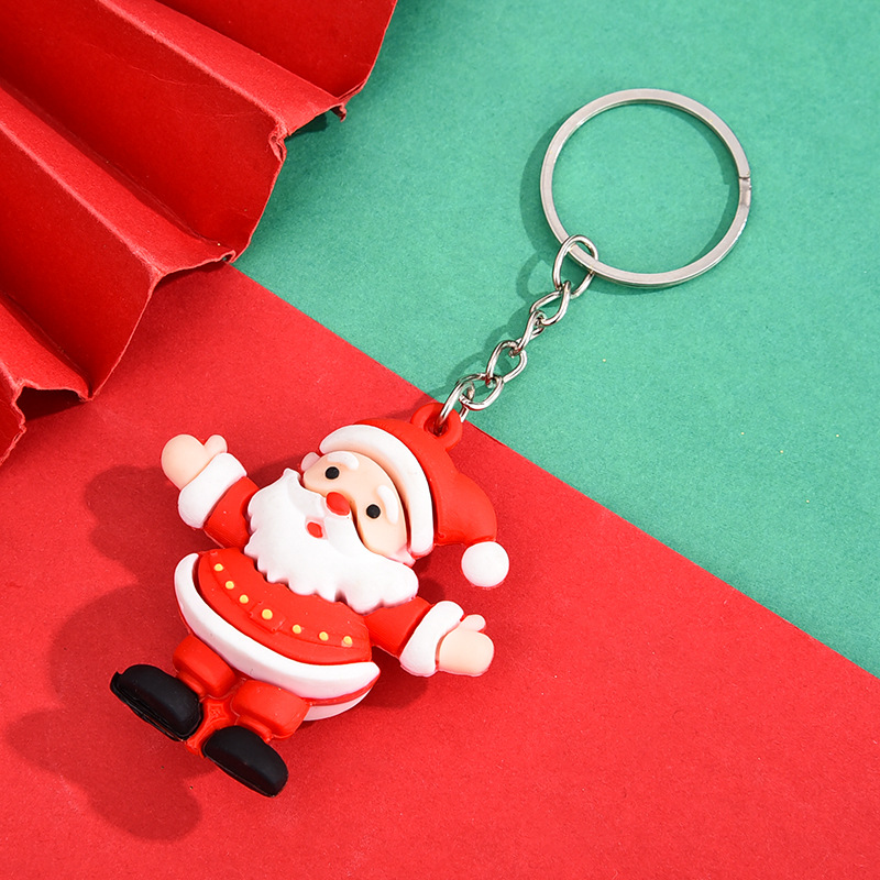 Cadena de plata de cuatro secciones [abrazando a Santa Claus]