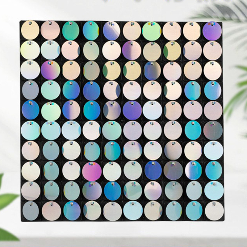 PVC Art Deco Sequin Square Wall