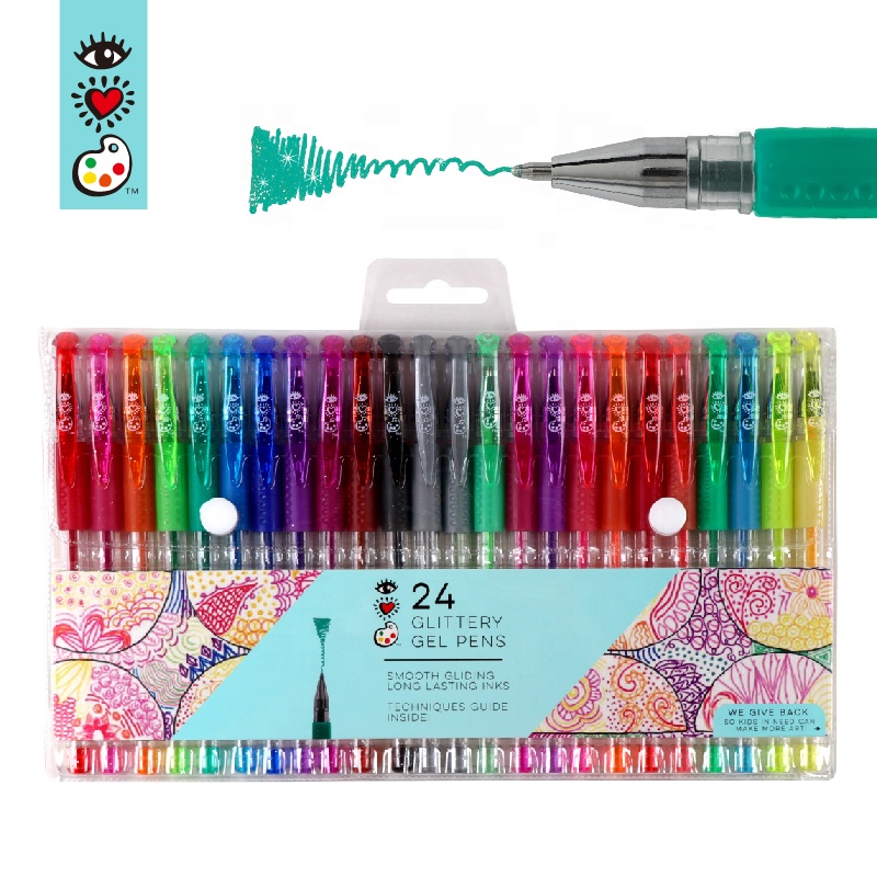 Гелевые Ручки Для Взрослых Премиум-Качества, 24 цвета