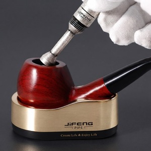 JIFENG JF-YD008 Regalo per Amanti delle Pipa, Stile Vintage, Design Personalizzato con Incisione, Resistente Tamper per Pipa in Metallo Ottone Satinato - Product Image 5