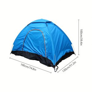 Tente instantanée imperméable pour 2 personnes, outil de survie multifonctionnel pour le camping en plein air - Product Image 4