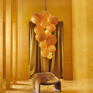 Multidot Round Multi Head <b>Chandelier</b> Led <b>Light</b> Source Gold Body 220V For Indoor Lighting - Product Image 1