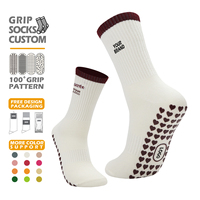 Chaussettes de yoga en tricot personnalisées pour femmes, antidérapantes, pour le Pilates et la danse, avec logo, chaussettes de yoga antidérapantes