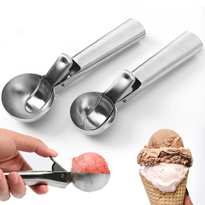 Cuchara de acero inoxidable al por mayor para hielo, uso comercial y doméstico, para melón y leche caliente - Product Image 1