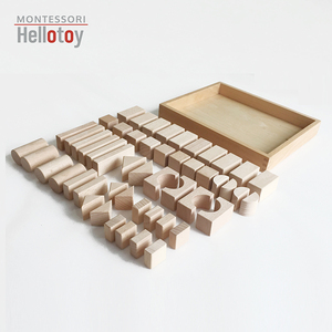 Set <span class=keywords><strong>di</strong></span> blocchi <span class=keywords><strong>di</strong></span> geometria naturale da 52 pezzi per bambini Montessori Puzzle educativi <span class=keywords><strong>di</strong></span> <span class=keywords><strong>matematica</strong></span> con scatola senza rivestimento giocattoli Puzzle - Product Image 4