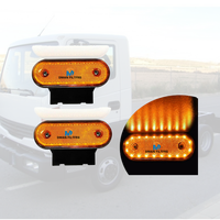 Nouveaux systèmes de feux de position latéraux universels pour camions 12/24V, clignotants LED, 20 LED, feux latéraux arrière pour camion remorque