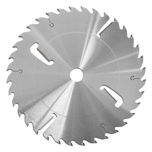 YUFU 250mm 350mm 400mm 450mm Hoja de sierra industrial con punta de carburo para corte de madera, prensado en caliente, OEM, para aserrado múltiple de troncos, 24 dientes - Product Image 1